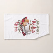 Gingerbread Wishes and Mistletoe Kisses Christmas Badhandtuch Set (Handtuch)