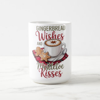 Gingerbread Wishes and Mistletoe Kisses Christmas Kaffeetasse