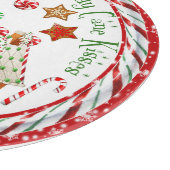 Gingerbread Wishings & Candy Cane Kisses Schneidebrett (Ecke)