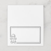 Gingerbread Woman Platzkarte (Außenseite Aufgefaltet)