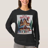 Gingerbread Wonderland mit Holiday Penguins T-Shirt (Vorderseite)