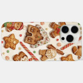 Gingerbread-Wunderland-Weihnachtsmuster | Festlich Case-Mate iPhone Hülle (Rückseite (Horizontal))