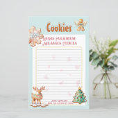 Gingerbread wünscht Vintage Landhaus-Recipe (Stehend Vorderseite)