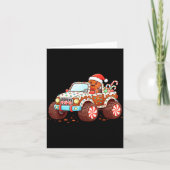 Gingerbread Xmas Candy Truck Funny Christmas Bakin Karte (Vorderseite)