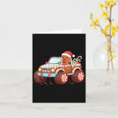 Gingerbread Xmas Candy Truck Funny Christmas Bakin Karte (Gelbe Blume)