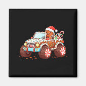 Gingerbread Xmas Candy Truck Funny Christmas Bakin Magnet (Vorne)