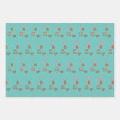 Gingerbread Xmas Ornamente Geschenkpapier Set (Vorderseite 2)