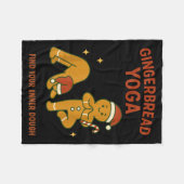 Gingerbread Yoga – Fun Holiday “find Your Inner Do Fleecedecke (Vorderseite (Horizontal))