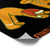 Gingerbread Yoga – Fun Holiday “find Your Inner Do Poster (Ecke)