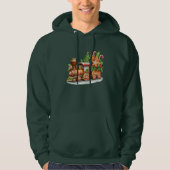 Gingerbread Zug Holiday Herren Hoodie (Vorderseite)