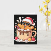 Gingerbreadman Christmas Cocoa Gingerbread Men Wom Karte (Gelbe Blume)