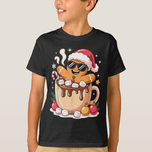 Gingerbreadman Christmas Cocoa Gingerbread Men Wom T-Shirt (Vorderseite)