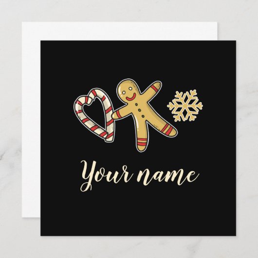 Gingerbreadman-Liebe (Vorne/Hinten)