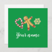 Gingerbreadman-Liebe (Vorne/Hinten)