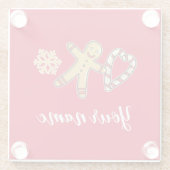 Gingerbreadman-Liebe Glasuntersetzer (Rückseite)