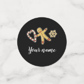 Gingerbreadman-Liebe Konfetti (Klein Vorderseite)