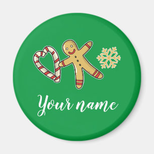 Gingerbreadman-Liebe Magnet