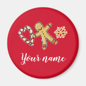 Gingerbreadman-Liebe Magnet (Vorne)