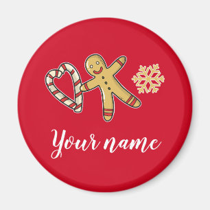 Gingerbreadman-Liebe Magnet