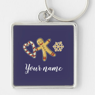 Gingerbreadman-Liebe Schlüsselanhänger