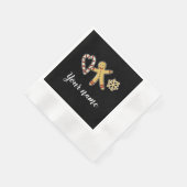 Gingerbreadman-Liebe Serviette (Ecke)