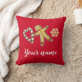 Gingerbreadman Liebe Throw Kissen