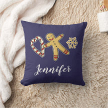 Gingerbreadman Liebe Throw Kissen