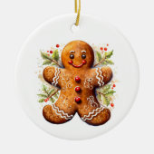 Gingerbreadmann Keramik Ornament (Vorne)