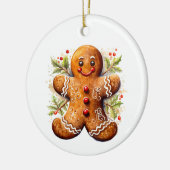 Gingerbreadmann Keramik Ornament (Links)