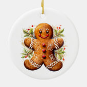Gingerbreadmann Keramik Ornament (Hinten)