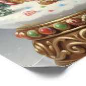 GingerBreadManSnowGlobe Poster (Ecke)