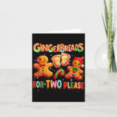 Gingerbreads For Two Please Christmas Pregnancy An Karte (Vorderseite)