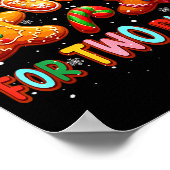 Gingerbreads For Two Please Christmas Pregnancy An Poster (Ecke)