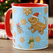 Gingerbrei Barted Dragon Weihnachten Tasse