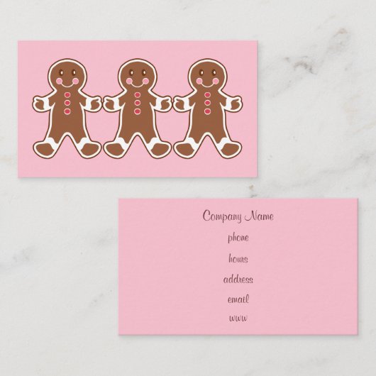 Gingerbrei Business Cards Visitenkarte (Vorne/Hinten)