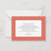 Gingerbrei Christmas Boy Baby Shower Vielen Dank Mitteilungskarte (Rückseite)