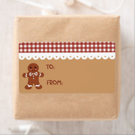 Gingerbrei Christmas Kitchen Geschenk Tag Labels