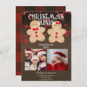 Gingerbrei Christmas Minis Fotografy Flyer Einladung (Vorne/Hinten)