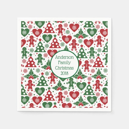 Gingerbrei Christmas Napkins Serviette (Vorderseite)