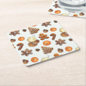 Gingerbrei Christmas Scent Rechteckiger Pappuntersetzer (angewinkelt)