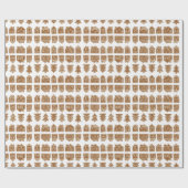 Gingerbrei City Wrapping Paper Geschenkpapier (Flach)
