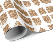 Gingerbrei City Wrapping Paper Geschenkpapier (Rolleneckpunkt)