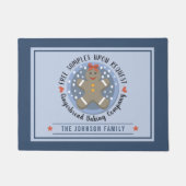 Gingerbrei Cookie Baking Firmenname Fußmatte (Vorderseite)