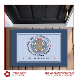 Gingerbrei Cookie Baking Firmenname Fußmatte