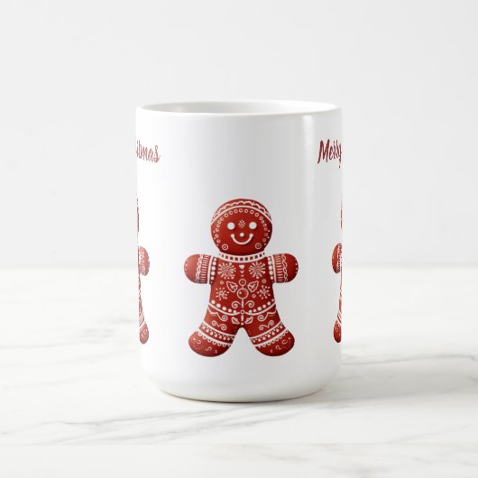 Gingerbrei Cookie Tasse Benutzerdefinierter Text (Mittel)