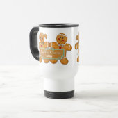 Gingerbrei Couple First Christmas Reisebecher (Vorderseite Links)