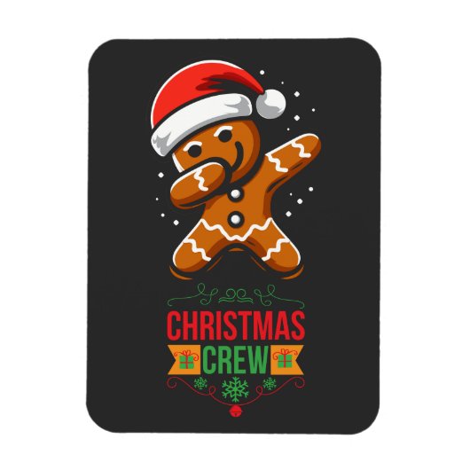Gingerbrei Dabbing Weihnachten Magnet (Vertikal)