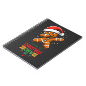 Gingerbrei Dabbing Weihnachten Notizblock (Linke Seite)