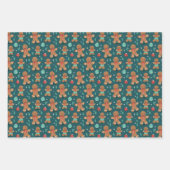Gingerbrei Delight Wrapping Paper Geschenkpapier Set (Vorderseite 3)