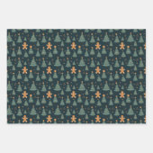 Gingerbrei Delight Wrapping Paper Geschenkpapier Set (Vorderseite 2)